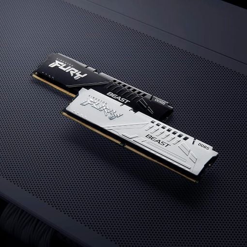 Εικόνα της Ram Kingston Fury Beast 16GB DDR5-6000MHz CL30 White KF560C30BWE-16