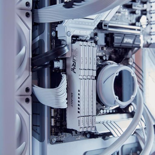 Εικόνα της Ram Kingston Fury Beast 16GB DDR5-6000MHz CL30 White KF560C30BWE-16