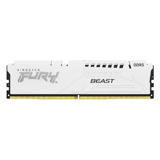 Εικόνα της Ram Kingston Fury Beast 16GB DDR5-6000MHz CL30 White KF560C30BWE-16
