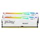 Εικόνα της Ram Kingston Fury Beast 16GB (2x8GB) DDR5-5200MHz CL40 RGB White KF552C40BWAK2-16