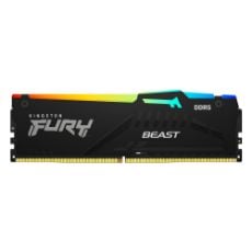 Εικόνα της Ram Kingston Fury Beast 8GB DDR5-5600MHz CL40 RGB Black KF556C40BBA-8