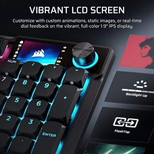 Εικόνα της Πληκτρολόγιο Corsair Vanguard Air 99 RGB OPX Low Profile Switches Black (US) CH-91HA01B-NA
