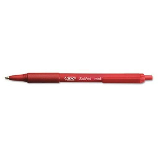 Εικόνα της Στυλό Bic Ballpoint Soft Feel Clic M Red 837399