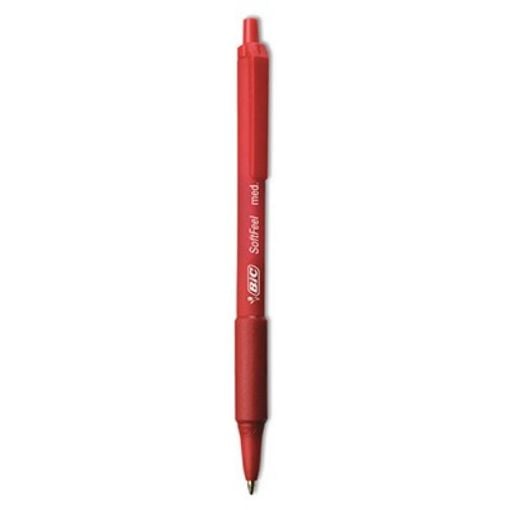 Εικόνα της Στυλό Bic Ballpoint Soft Feel Clic M Red 837399