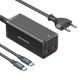 Εικόνα της Φορτιστής Vention GaN 2x USB-C & 2x USB-A 100W/18W Black FBSBG-EU