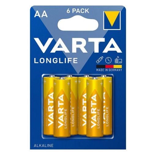 Εικόνα της Αλκαλικές Μπαταρίες AA Varta Longlife 1.5V 6τμχ 16037