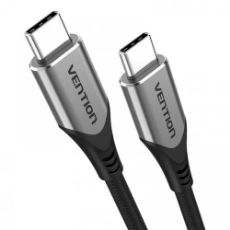 Εικόνα της Καλώδιο Vention Cotton Braided USB-C Male to USB-C Male 5Gbps 60W 0.5m Gray TAAHD