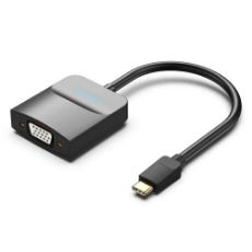 Εικόνα της Adapter Vention USB-C Male to VGA Female 0.15m Black TDDBB