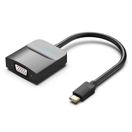 Εικόνα της Adapter Vention USB-C Male to VGA Female 0.15m Black TDDBB