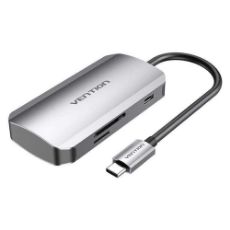 Εικόνα της USB Hub Vention 6-in1 USB-C/USB-A 0.15m Gray TNHHB