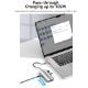 Εικόνα της Docking Station Vention 6-in1 USB-C PD 100W Gray TOFHB