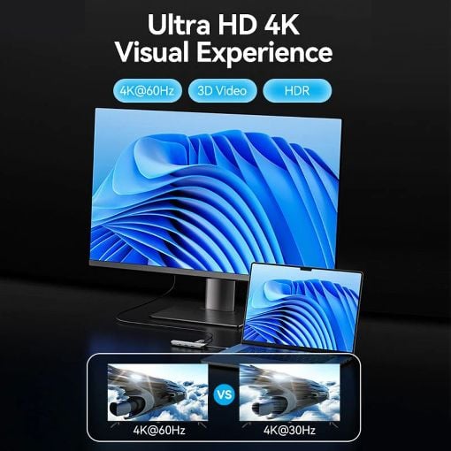 Εικόνα της Docking Station Vention 9-in-1 USB-C PD 4K 100W Gray TOMHB
