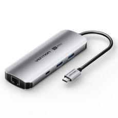 Εικόνα της Docking Station Vention 9-in-1 USB-C PD 4K 100W Gray TOMHB