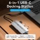 Εικόνα της Docking Station Vention 6-in-1 USB-C 4K Gray TOOHB