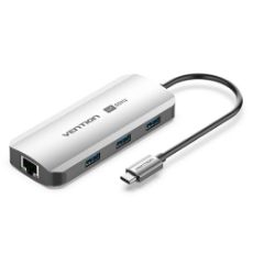 Εικόνα της Docking Station Vention 6-in-1 USB-C 4K Gray TOOHB