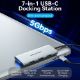 Εικόνα της Docking Station Vention 7-in-1 USB-C PD 4K 100W Gray TOPHB