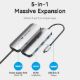 Εικόνα της Docking Station Vention 5-in-1 USB-C PD 4K 100W Gray TQDHB