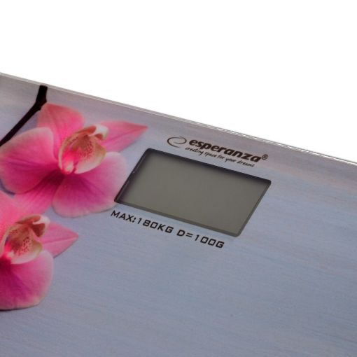 Εικόνα της Ψηφιακή Ζυγαριά Μπάνιου Esperanza Orchid 180kg White EBS010