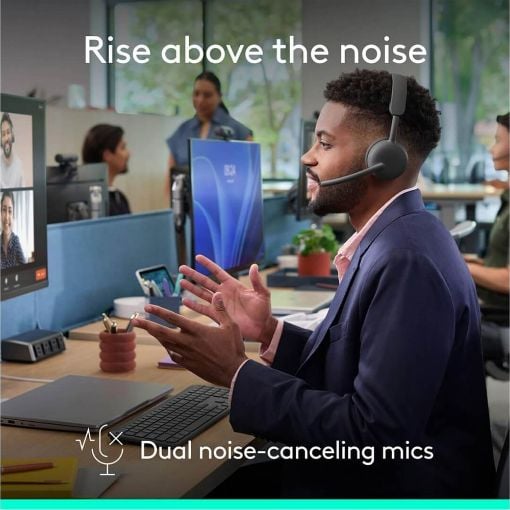 Εικόνα της Headset Logitech Zone 2 For Business Teams Version Graphite 981-001615