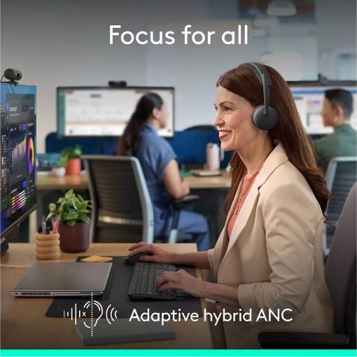 Εικόνα της Headset Logitech Zone 2 For Business Teams Version Graphite 981-001615