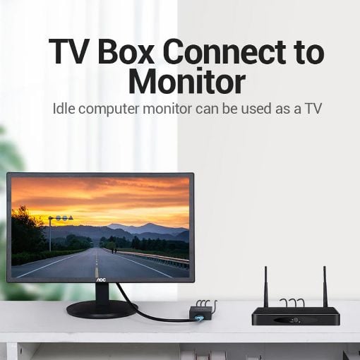 Εικόνα της Converter Vention RCA to HDMI F/F Black AEFB0