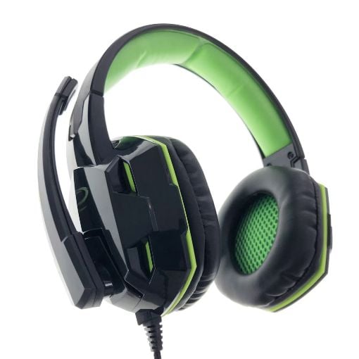 Εικόνα της Headphones Esperanza Venom Black/Green EGH380