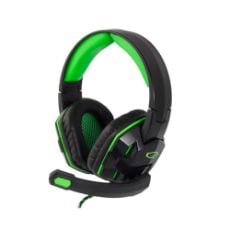 Εικόνα της Headphones Esperanza Venom Black/Green EGH380