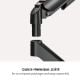 Εικόνα της Monitor Arm Powertech Dual 17-32" Tilt / Swivel / Rotate Black PT-1425