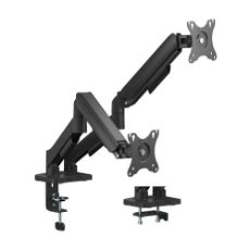 Εικόνα της Monitor Arm Powertech Dual 17-32" Tilt / Swivel / Rotate Black PT-1425