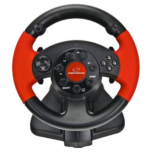 Εικόνα της Esperanza Racing Wheel High Octane for PC/PSX/PS2/PS3 Black/Red EG103