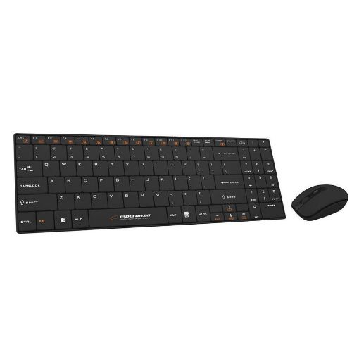 Εικόνα της Πληκτρολόγιο-Ποντίκι Esperanza Liberty Wireless (US) Black EK122K