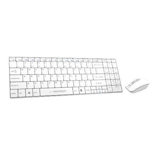 Εικόνα της Πληκτρολόγιο-Ποντίκι Esperanza Liberty Wireless (US) White EK122W