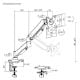 Εικόνα της Monitor Arm Powertech 17-32" Tilt / Swivel / Rotate Black PT-1424