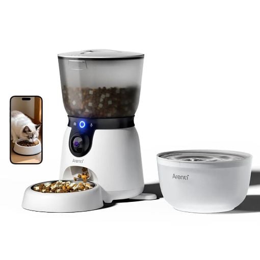 Εικόνα της Arenti Pet Feeder2 Kit με Ενσωματωμένη Κάμερα 3MP & Smart Water Fountain
