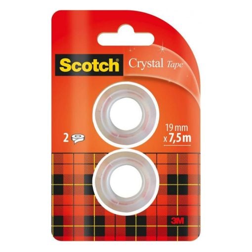 Εικόνα της Ταινία Γενικής Χρήσης 3M Scotch Crystal 19 mm x 7.5 m 2τμχ Διάφανη 6001975