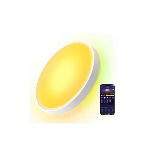 Εικόνα της Govee Square Smart Ceiling Light RGBICWW + RGBICWW Wi-Fi/Bluetooth 15" H60A6