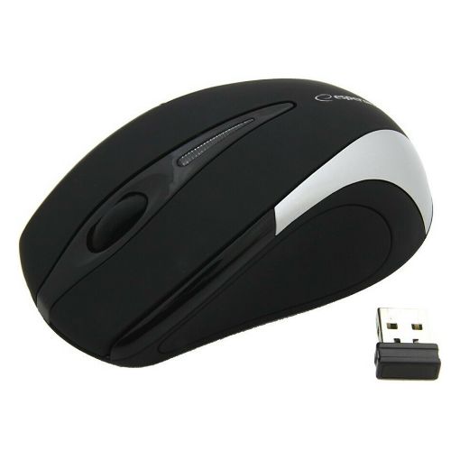 Εικόνα της Ποντίκι Esperanza Antares Wireless Black/Silver EM101S