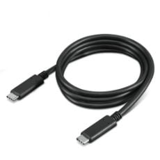 Εικόνα της Καλώδιο Lenovo USB-C Male to USB-C Male 1m 100W Black 4X90U90619