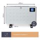 Εικόνα της Θερμοπομπός Perel με Wi-Fi 2000W White SMART1310