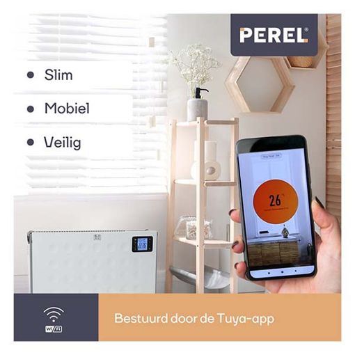 Εικόνα της Θερμοπομπός Perel με Wi-Fi 2000W White SMART1310