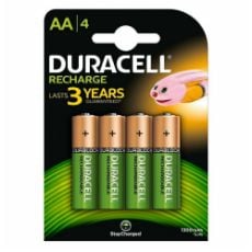 Εικόνα της Επαναφορτιζόμενες Μπαταρίες Duracell Recharge AA Ni-MH 1300mAh 4τμχ 39247