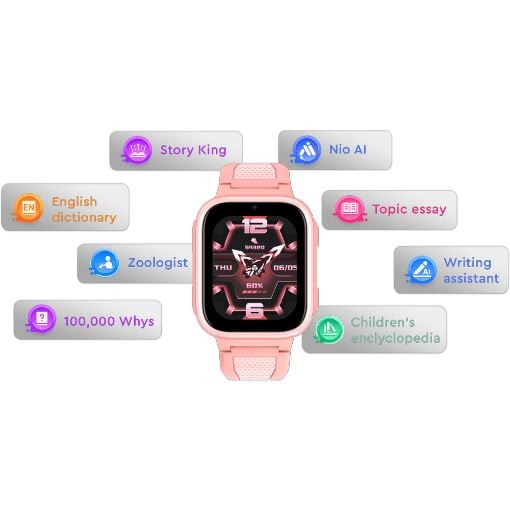Εικόνα της Smartwatch Kiddoboo x Lagenio WatchMe AI K10 4G Pink KBLGK10PNK