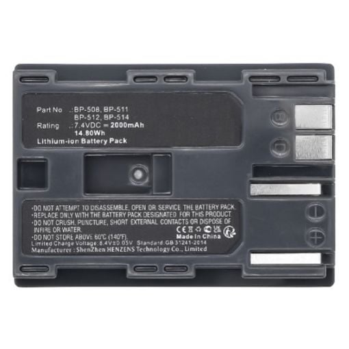 Εικόνα της Μπαταρία WS Xtreme Power για Canon BP-511 / BP-512 / BP-522 9200A001 7.4V 2000mAh