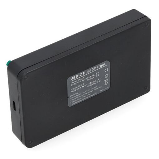 Εικόνα της Φορτιστής Μπαταριών WS Xtreme Power με USB-C για Canon BP-511 2 Θέσεων 9200A001 8.4V 0.7A