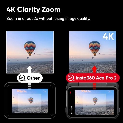 Εικόνα της Action Camera Insta360 Ace Pro 2 Dual AI Chip 8k Dual Battery Ultimate Videography Bundle Midnight Black