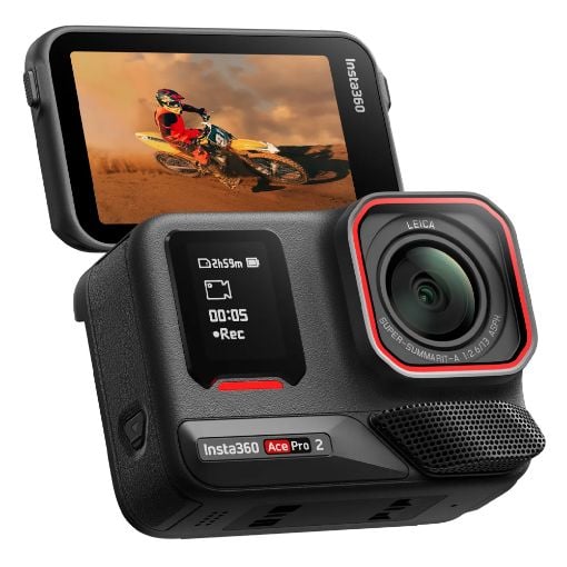 Εικόνα της Action Camera Insta360 Ace Pro 2 Dual AI Chip 8k Dual Battery Ultimate Videography Bundle Midnight Black