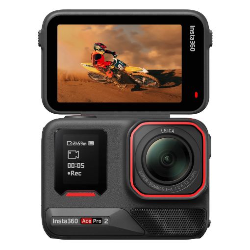 Εικόνα της Action Camera Insta360 Ace Pro 2 Dual AI Chip 8k Dual Battery Flash Print Bundle Midnight Black