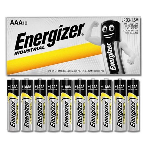 Εικόνα της Αλκαλικές Μπαταρίες AAA Energizer Industrial LR03 1.5V 10τμχ 3408