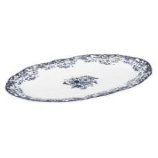 Εικόνα της Πιατέλα Οβάλ Estia Reverie Πορσελάνινη 30cm White/Blue 07-38786