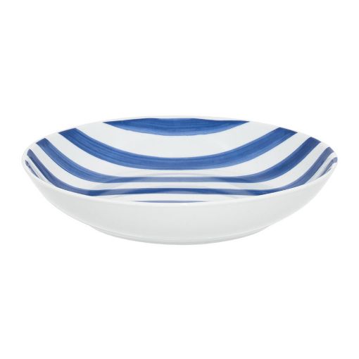Εικόνα της Πιάτο Βαθύ Estia Ligne Πορσελάνινο 20cm White/Blue 07-38892